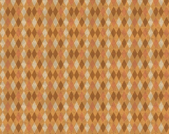 Riley Blake Designs Halloween Whimsy Diamonds Orange (CD11828-ORANGE) 1/2-Yard Increments