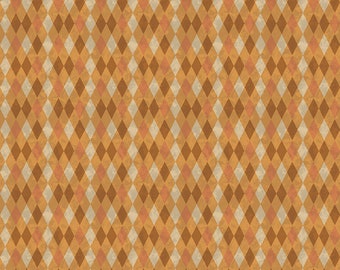 Riley Blake Designs Halloween Whimsy Diamonds Orange (CD11828-ORANGE) 1/2-Yard Increments