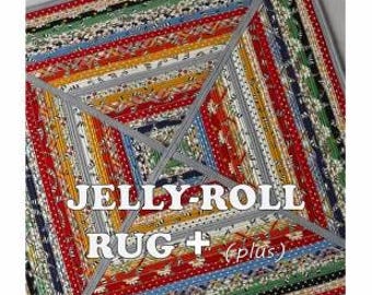 Jelly Roll Rug + Pattern by R.J. Designs*Jelly Roll Rug*Jelly Roll Pattern*Square Jelly Roll Rug*RJ Designs Rug*Rug Pattern*Rugs*