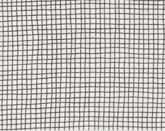 MODA Late October Vanilla Black Grid (55592 13) 1/2-YD Increments