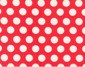 Moda Sincerely Yours Dots Geranium (37611 20) 1/2 Yard Increments