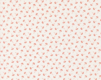 Moda Summer's End Dandelion Wisps Persimmon by Fig Tree & Co. (35438 26) 1/2-YD Increments