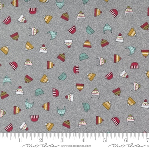 MODA Snowkissed Stormy Bundle Up Christmas Hats (55581 15) 1/2-YD Increments*Sweetwater Snowkissed*Christmas Fabric*Snow Hat Fabric*Hats