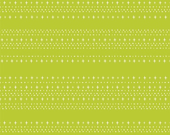 Art Gallery Fabrics Spooky 'n Witchy Stars Aligned Lime (SNS-13050) 1/2 Yard Increments