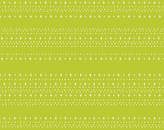 Art Gallery Fabrics Spooky 'n Witchy Stars Aligned Lime (SNS-13050) 1/2 Yard Increments