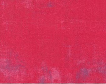 Moda Grunge Basic Raspberry (30150 253) 1/2 Yard Increments