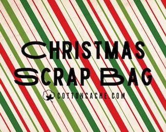 Christmas Fabric Scrap Bag