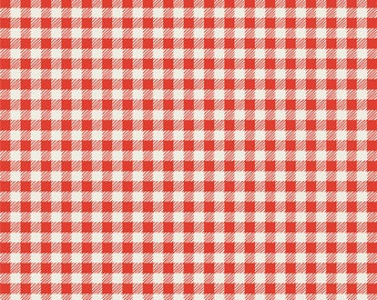 Art Gallery Fabrics Christmas in the Cabin Checkered Charm (CCA258913) 1/2-Yard Increments*Christmas Fabric*Christmas Gingham*Red Gingham*