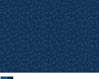 Benartex Among the Wildflowers II Sketch Book Indigo (17104-11) 1/2-YD Increments