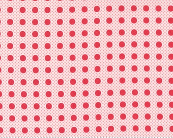 Moda Beautiful Day Pin Dot Scarlet (29137 21) 1/2 Yard Increments