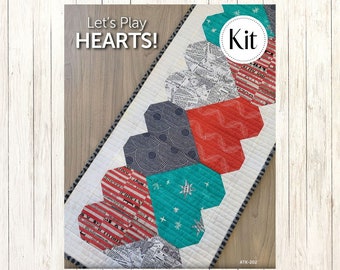 Let's Play Hearts Table Runner Kit (CCK 100119)