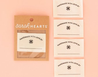 Handmade with Love Organic Cotton Write-In Labels from Sarah Hearts