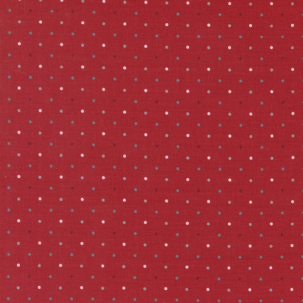 MODA Old Glory Magic Dot Red by Lella Boutique (5206 15) 1/2-YD Increments* Patriotic Fabric*Red White and Blue Fabric*Summer