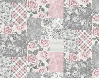 Studio E Pretty Scary Rose by Lilac Bee Designs (8944-29 ROSE) 1/2-YD Increments