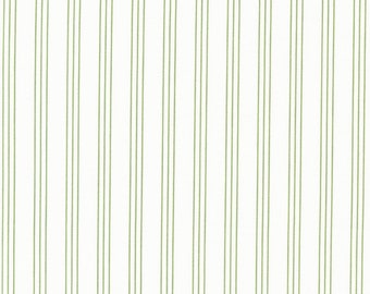 Moda Lighthearted Stripe Cream Green (55296 22) 1/2 Yard Increments