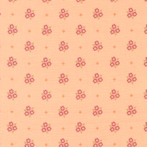 Moda Bountiful Blooms Posies Peach (37663 13) 1/2-YD Increments*Fall Floral Fabric*Autumn Floral*Sherri and Chelsi Fabric*Posie Floral*