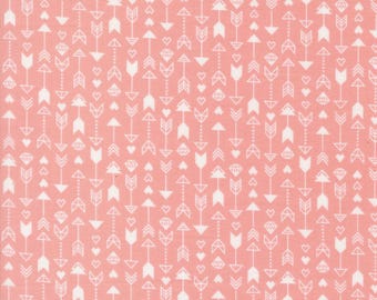 Moda Love Blooms Arrow Stripes Blush (5222 14) 1/2-YD Increments*Lella Boutique*Valentine Floral Fabric*Valentine Fabrics*Love Blooms*