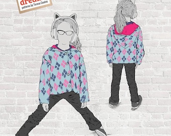 Elemental Kids Coat Sewing Pattern from Crinkle Dreams