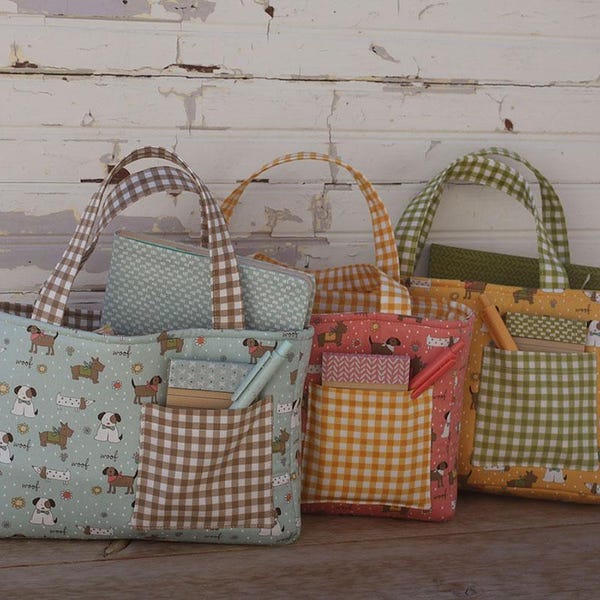 Lucky Tote Pattern from Sweetwater*Quilted Tote Bag*Tote Bag Pattern*Everyday Tote Bag Pattern*Quilted Bag*Bag Patterns*