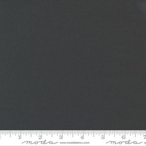 Moda Bella Solids Charcoal (9900 284) 1/2-YD Increments Grey Solid*Grey Fabric*Basic Grey Cotton*Charcoal Bella Solid*Moda Solid*Background