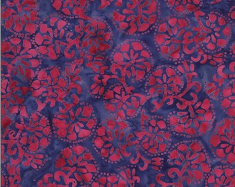 Moda Batiks Confection Currant Carnation (27310 82) 1/2 Yard Increments