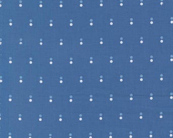 Moda Blueprint Dots Sea (55334 17) by Camille Roskelley 1/2-YD Increments