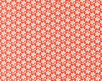 Moda Summer's End Daisies Persimmon by Fig Tree & Co. (35434 16) 1/2-YD Increments