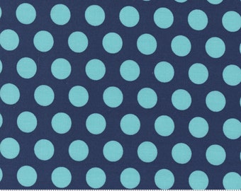 Moda Simply Delightful Dots Nautical Blue (37642 29) 1/2-YD Increments