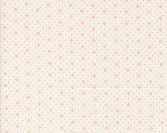 Moda Fig Tree Eyelet Ivory Orange (20488 120) 1/2-YD Increments