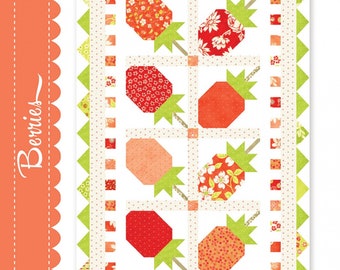 Berries Table Runner Pattern*Fig Tree Berries*Strawberry Topper*Berry Topper*Berries Table Runner*Strawberry Rhubarb Pattern*Strawberries*
