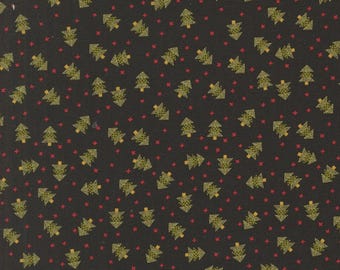 Moda Emmitt and Ivy Spruce Black (55692 17) 1/2-YD Increments