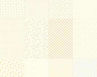 Moda Pastel Prairie Low Volume Sampler 36" x 44" Panels (31789 11) 1-YD Increments