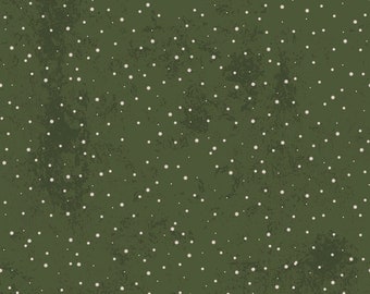 Riley Blake Designs Kringle Polka Dot Green (C13445-GREEN) 1/2-Yard Increments