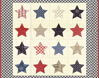 Sixteen Stars Mini Quilt Pattern by Sweetwater