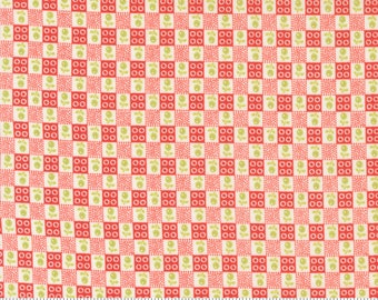 Moda Strawberries And Rhubarb Hopscotch Strawberry (20404 11) 1/2 Yard Increments