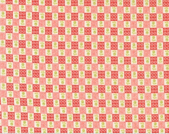 Moda Strawberries And Rhubarb Hopscotch Strawberry (20404 11) 1/2 Yard Increments