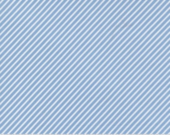 Moda Emma Stripe Bluebell (37636 39) 1/2-YD Increments