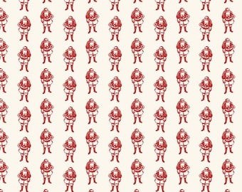Riley Blake Designs Yuletide Santas Cream (C9636-CREAM)
