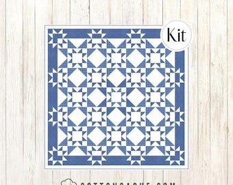Something Blue Quilt Kit featuring Blueprint by Camille Roskelley for Moda (CCK100202)
