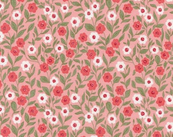Moda Love Blooms Cupid Floral Blush (5221 14) 1/2-YD Increments*Lella Boutique*Valentine Floral Fabric*Valentine Fabrics*Love Blooms*