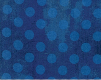 Grunge Hits The Spot Cobalt (30149 28) 1/2 Yard Increments