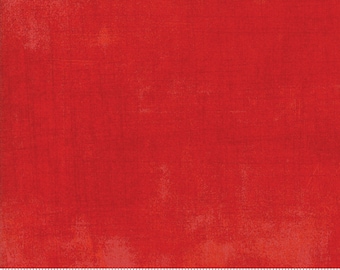 Moda Grunge Basic Scarlet (30150 365) 1/2-YD Increments