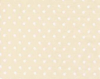 Moda Petals & Polkadots Berry Dots Lace White (3086 31) by Bunny Hill Designs- 1/2-YD Increments