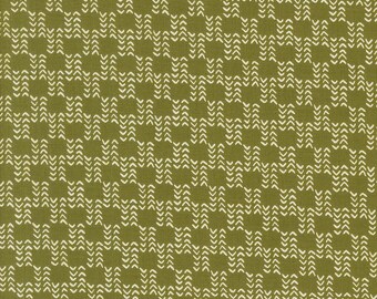 Moda Emmitt and Ivy Sweater Stripes Pine (55697 13) 1/2-YD Increments