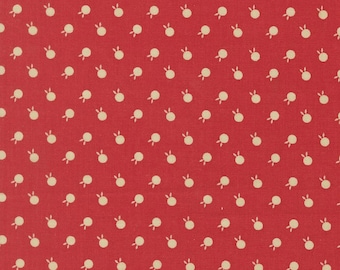 Moda Petals & Polkadots Berry Dots Rose (3086 19) by Bunny Hill Designs- 1/2-YD Increments