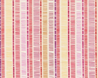 Moda Superbloom Scribble Cream (48785 11) 1/2-YD Increments*Superbloom Stripe*Scribble Stripes*Pink Stripes*Striped Fabric*