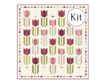 Tulip Season Quilt Kit by Robin Pickens