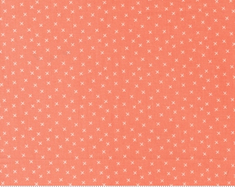 Moda Sunwashed X Print Coral (29167 38) 1/2-YD Increments