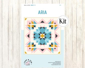 Aria Quilt Kit Featuring Moda Bella Solids (CCK100233)