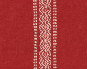 Moda Toweling 18" Enamoured Red (992 315) 1/2-YD Increments